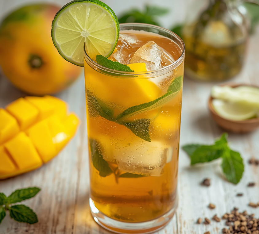 Mango Oolong Leo Tea w kubku prezentowym